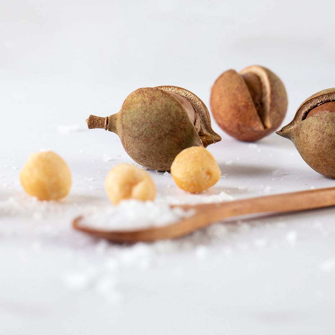 Dry Roasted Macadamia Nuts with Namibian Sea Salt (6 x 113g each)