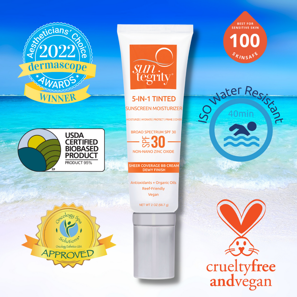 *Tester* Suntegrity 5-IN-1 Tinted Sunscreen Moisturizer - Broad Spectrum SPF 30 - Golden Light