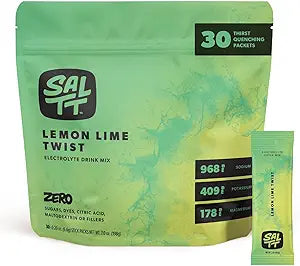 SALTT Electrolytes Powder Flavored Drink Mix - Lemon Lime Twist 30CT