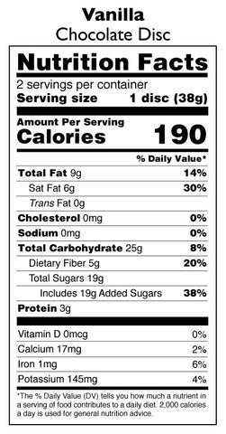 Vanilla - 50% Dark Chocolate