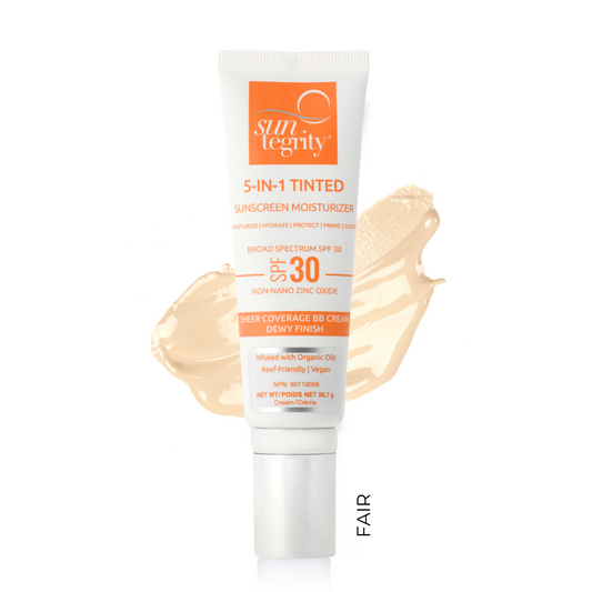 *Tester* Suntegrity 5-IN-1 Tinted Sunscreen Moisturizer - Broad Spectrum SPF 30 - Fair