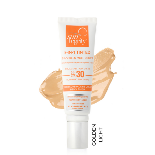 *Tester* Suntegrity 5-IN-1 Tinted Sunscreen Moisturizer - Broad Spectrum SPF 30 - Golden Light