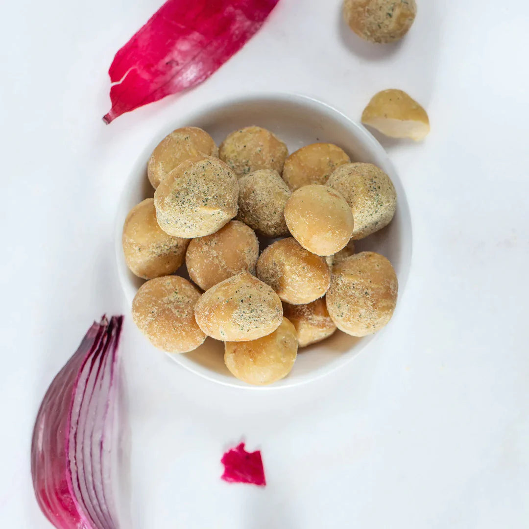 *Discontined* Dry Roasted Macadamia Nuts with Onion (6x 113g each)