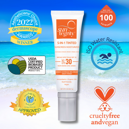 Suntegrity 5-IN-1 Tinted Sunscreen Moisturizer - Broad Spectrum SPF 30 - Medium
