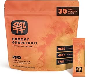 SALTT Electrolytes Powder Flavored Drink Mix - Groovy Grapefruit 30CT