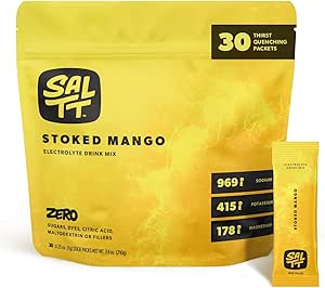 SALTT Electrolytes Powder Flavored Drink Mix - Stoked Mango 30CT