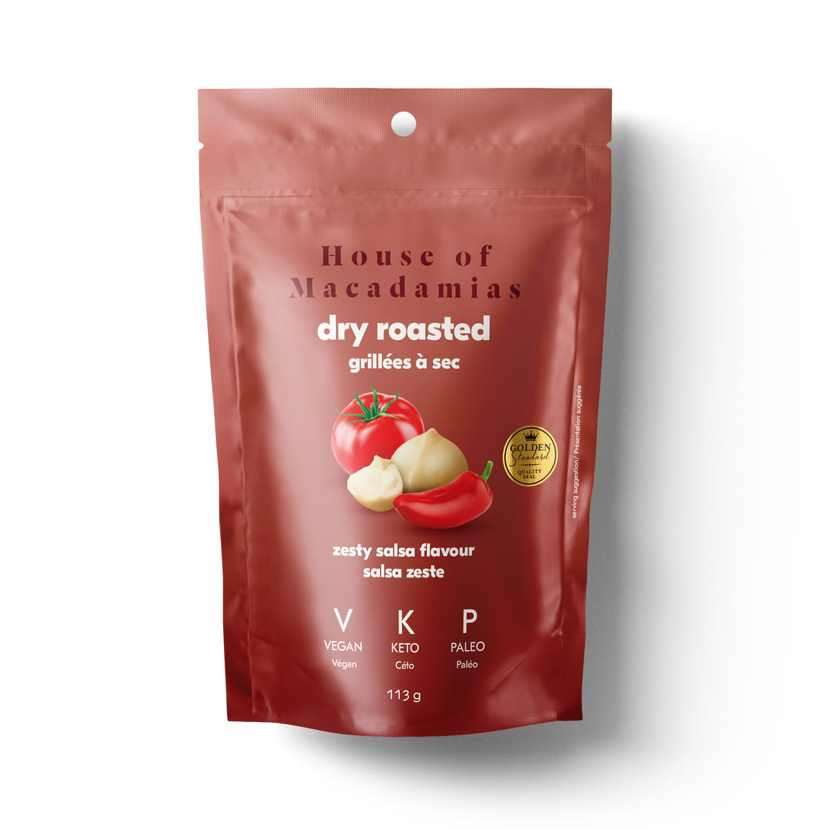 *Discontined* Dry Roasted Macadamia Nuts with Zesty Salsa (6x 113g each)