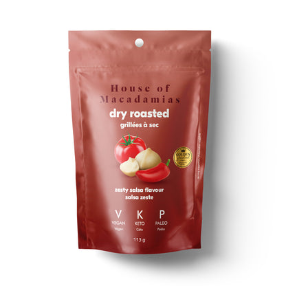 *Discontined* Dry Roasted Macadamia Nuts with Zesty Salsa (6x 113g each)