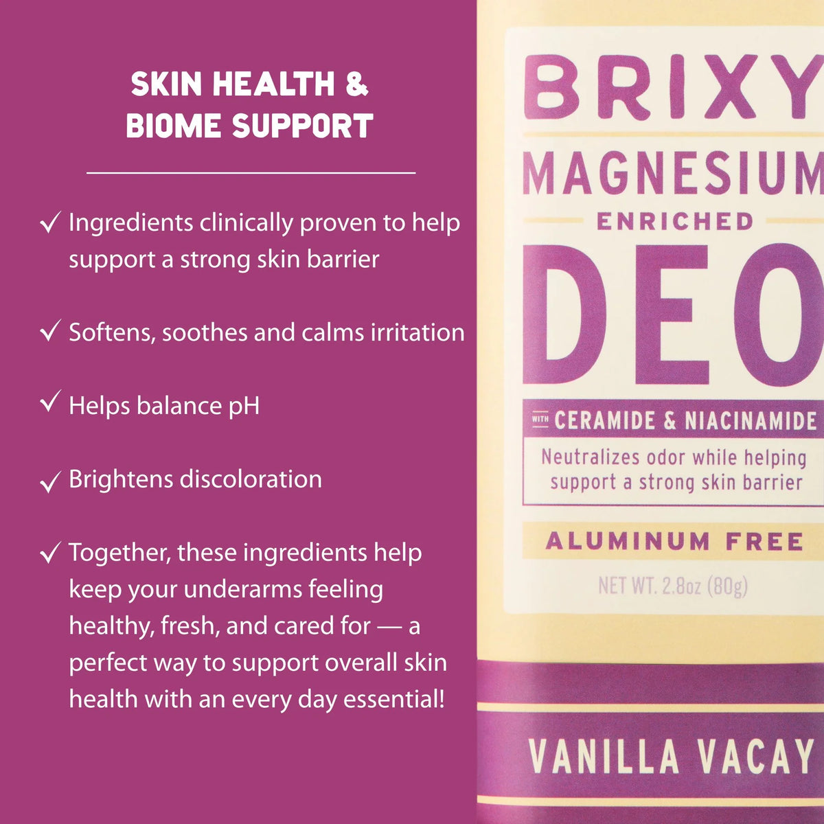 BRIXY Deodorant - Vanilla Vacay