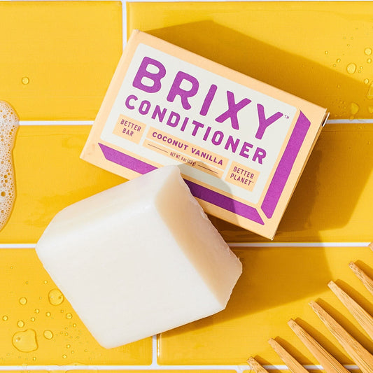 BRIXY Coconut Vanilla Conditioner Bar for Softness & Hydration (sold in Cases of 6)