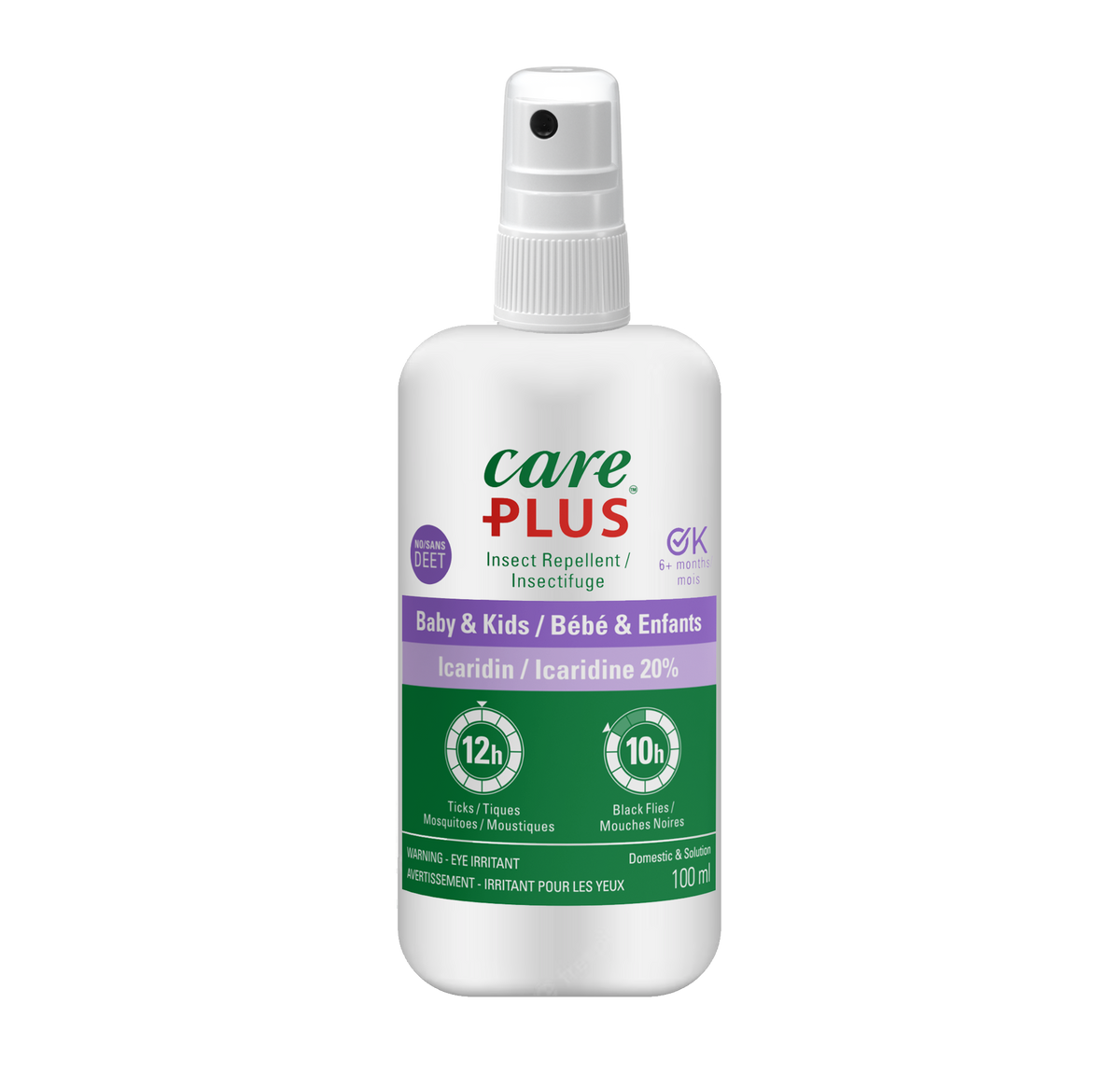 Care Plus® Insect Repellent - Icaridin Spray Kids and Baby - 100ml  - Sold in Packs of 12