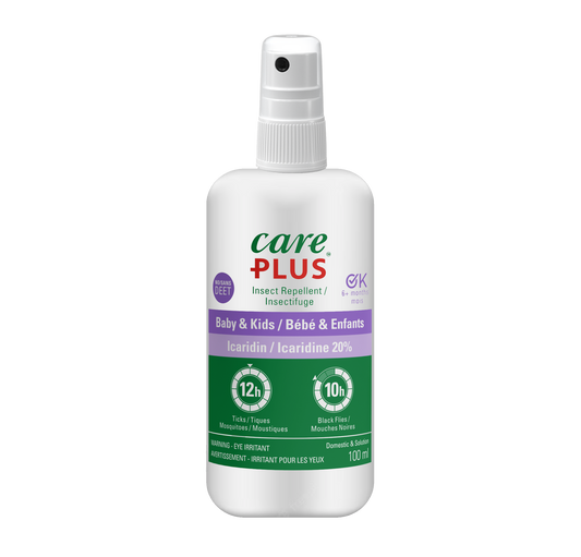Care Plus® Insect Repellent - Icaridin Spray Kids and Baby - 100ml  - Sold in Packs of 12