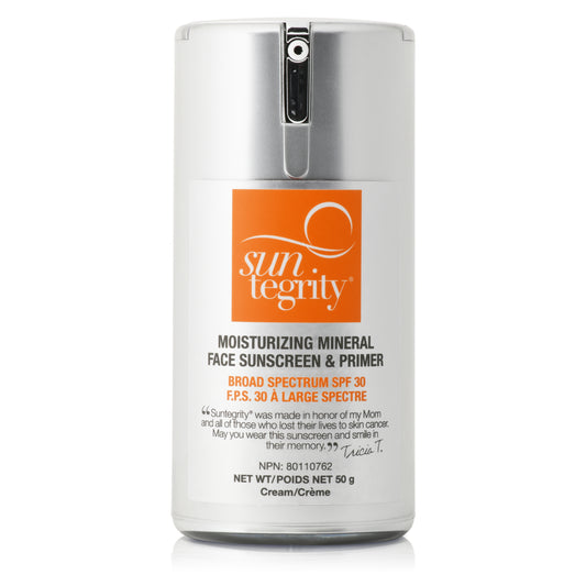 Suntegrity Moisturizing Mineral Face Sunscreen & Primer, Broad Spectrum SPF 30