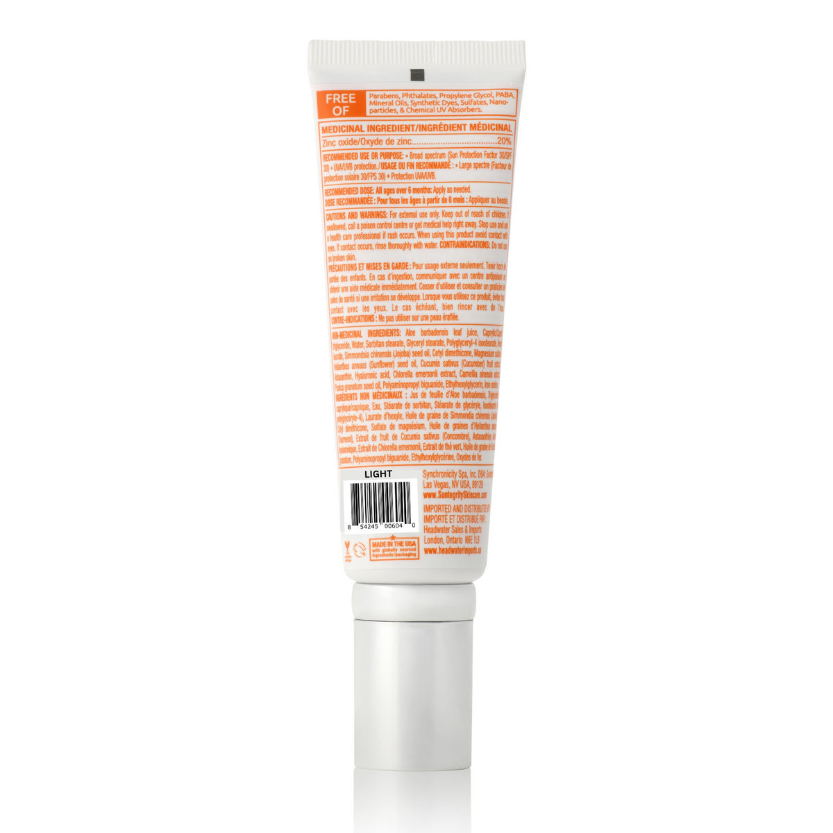 *Tester* Suntegrity 5-IN-1 Tinted Sunscreen Moisturizer - Broad Spectrum SPF 30 - Light