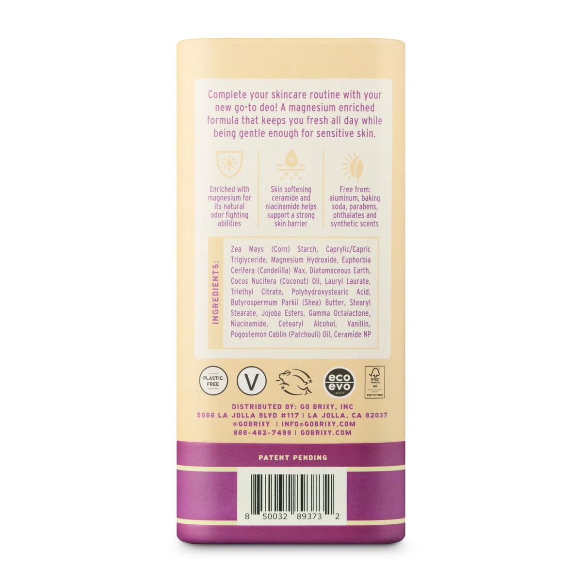 BRIXY Deodorant - Vanilla Vacay