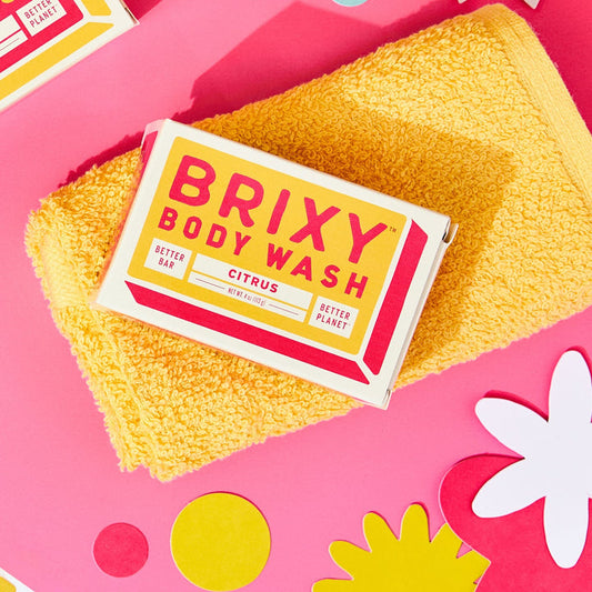 BRIXY Citrus Body Wash Bar for Moisturization & Softness (sold in Cases of 6)