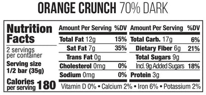 Orange Crunch - 70% Dark Chocolate