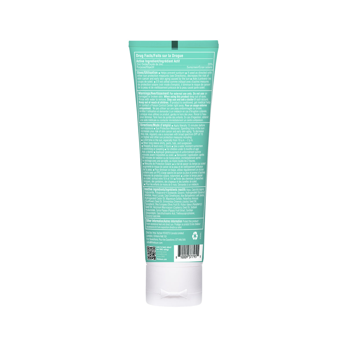 THINK Kids Clear Zinc Sunscreen Lotion SPF30 - Sold in Packs of 12