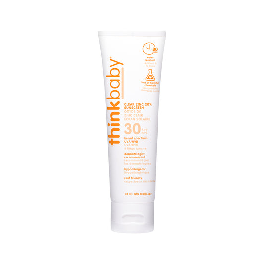 THINK Baby Clear Zinc Sunscreen Lotion SPF30 - Sold in Packs of 12