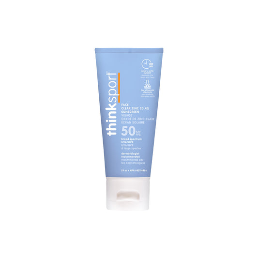 THINK Sport Clear Zinc Active Face Lotion SPF 50 - Sold in Packs of 6