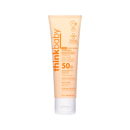 THINK Baby Clear Zinc Sunscreen Sensitive Skin Lotion SPF 50 - Sold in Packs of 12