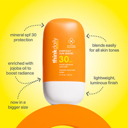 Thinkdaily Everyday Sun Serum SPF 30, 1.7 oz - Sold in Packs of 6
