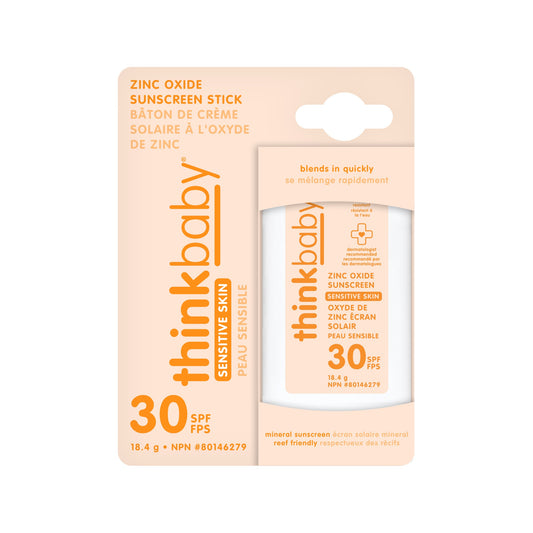 THINK Baby Mineral Based Sunscreen Sensitive Skin Stick SPF 30+ - Sold in Packs of 8