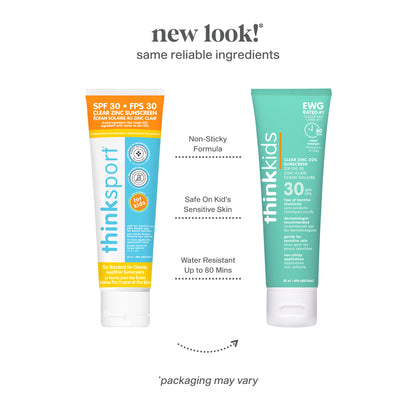 THINK Kids Clear Zinc Sunscreen Lotion SPF30 - Sold in Packs of 12