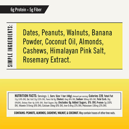 Peanut Banana Walnut Snack Bar