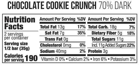 Chocolate Cookie Crunch - 70% Dark Chocolate