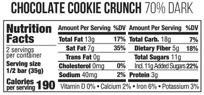Chocolate Cookie Crunch - 70% Dark Chocolate