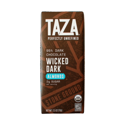 Wicked Dark with Almonds - 95% Dark Chocolate