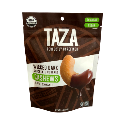 Wicked Dark Chocolate Covered Cashews - 87% Dark Chocolate