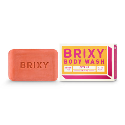 BRIXY Citrus Body Wash Bar for Moisturization & Softness (sold in Cases of 6)