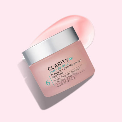 Live + Be Well Probiotic + Pink Himalayan Salt Mask  50 g