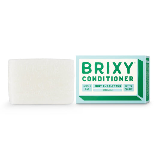 BRIXY Mint Eucalyptus Conditioner Bar for Softness & Hydration (sold in Cases of 6)