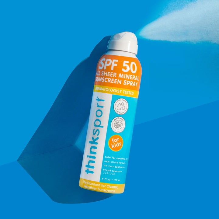 THINK Kids Clear Zinc Sunscreen Spray SPF 50 - Sold in Packs of 6
