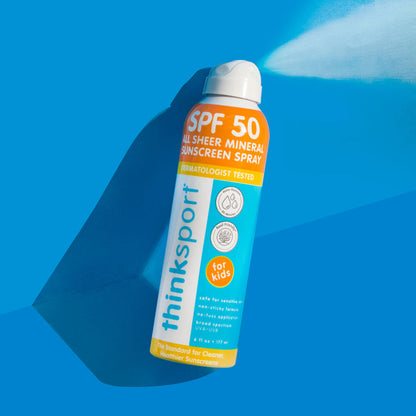 THINK Kids Clear Zinc Sunscreen Spray SPF 50 - Sold in Packs of 6