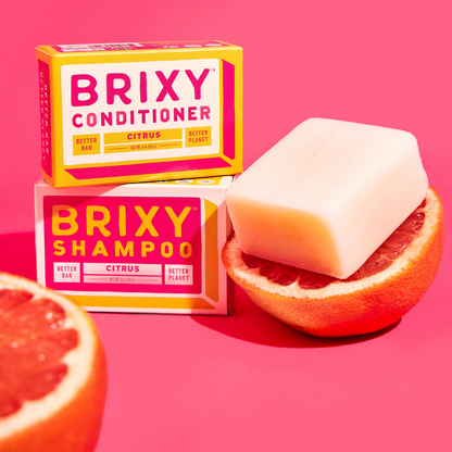 BRIXY Citrus Conditioner Bar for Softness & Hydration (sold in Cases of 6)